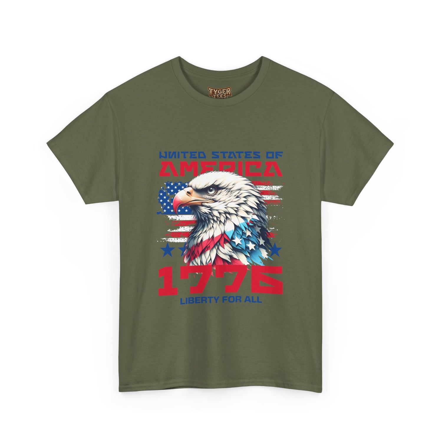 1776 Liberty For All T-Shirt — Patriotic American Eagle Independence Day Tee