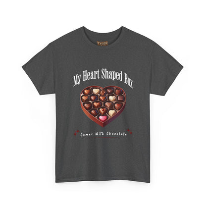 My Heart Shaped Box Comes With Chocolate T-Shirt | 90s Grunge-Inspired Valentine&