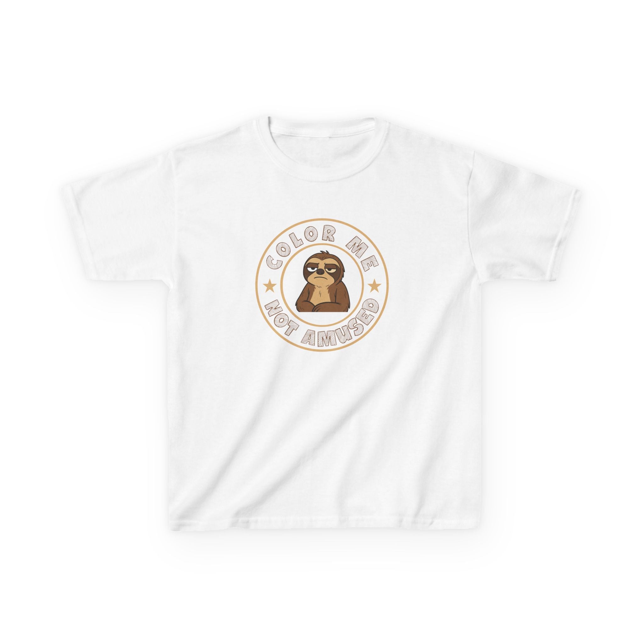 Kids Tee — Color Me Not Amused -  Sloth