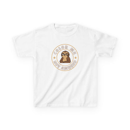 Kids Tee — Color Me Not Amused -  Sloth