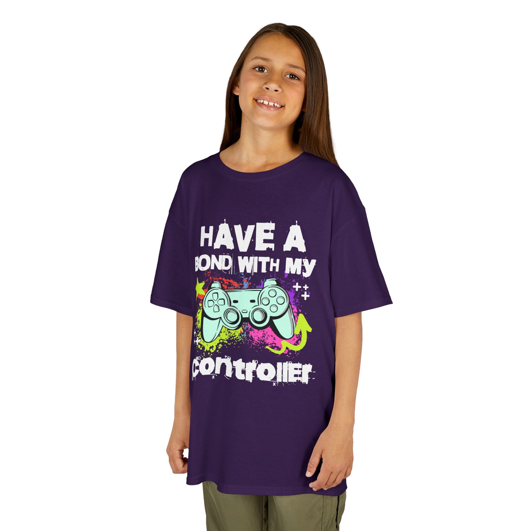 Kids Tee — "Have a Bond With My Controller" Gaming Graphic Shirt
