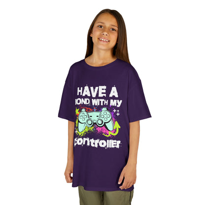 Kids Tee — "Have a Bond With My Controller" Gaming Graphic Shirt