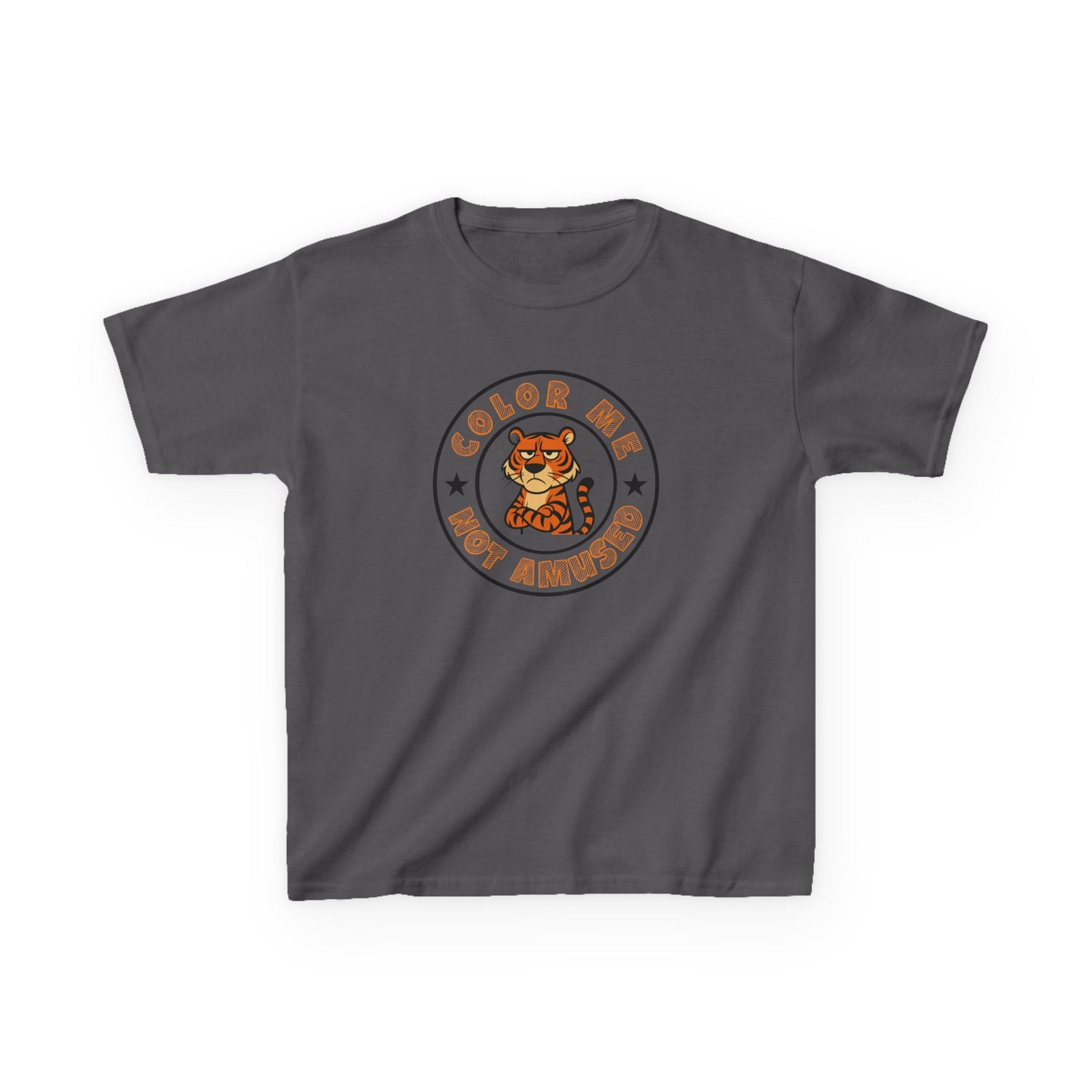 Kids Tee — Color Me Not Amused - Tiger
