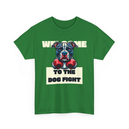 Dog Fight Boxing Dog T-Shirt — Welcome To The Dog Fight Graphic Tee
