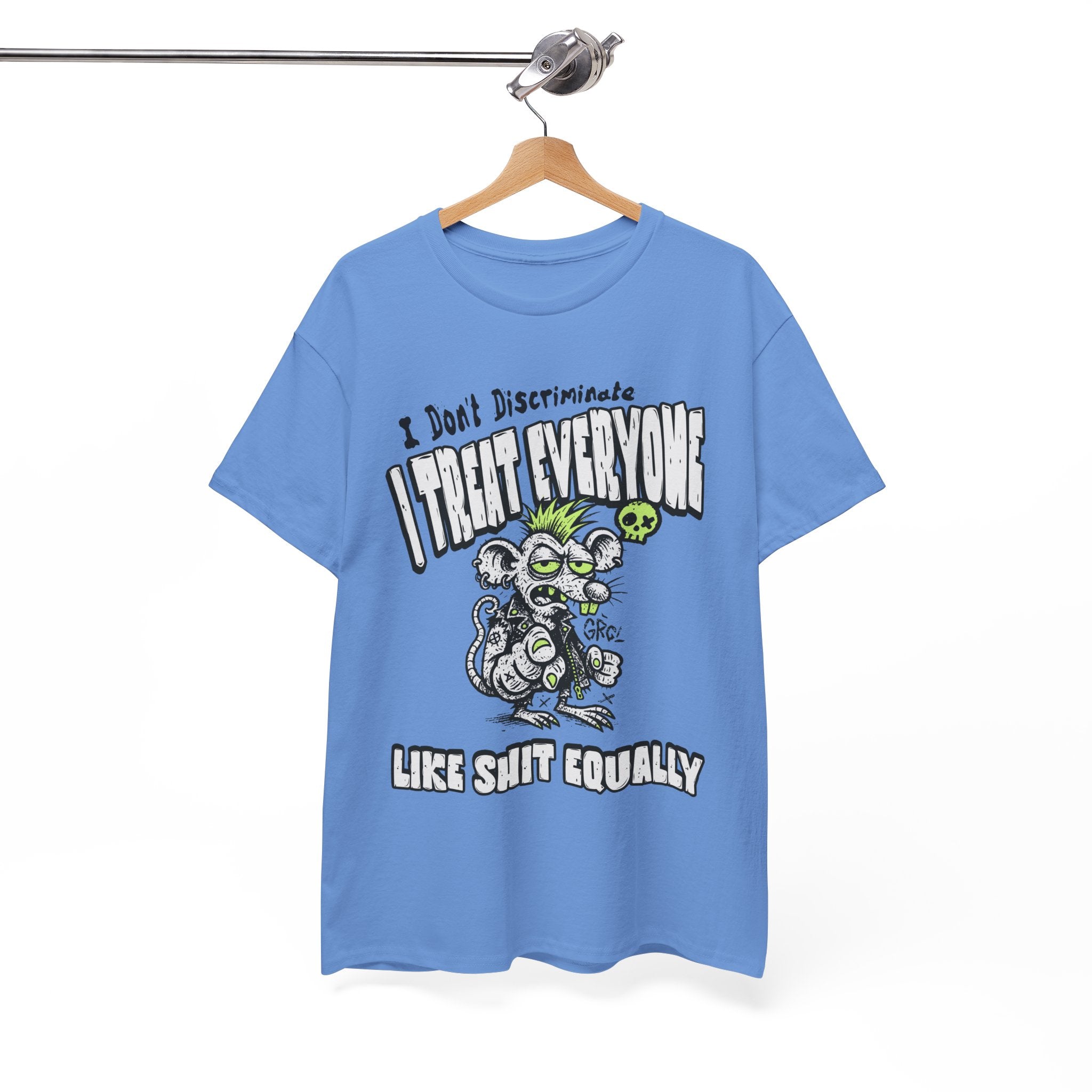 I Treat Everyone Like Shit Equally - Rude Rat Graphic Tee