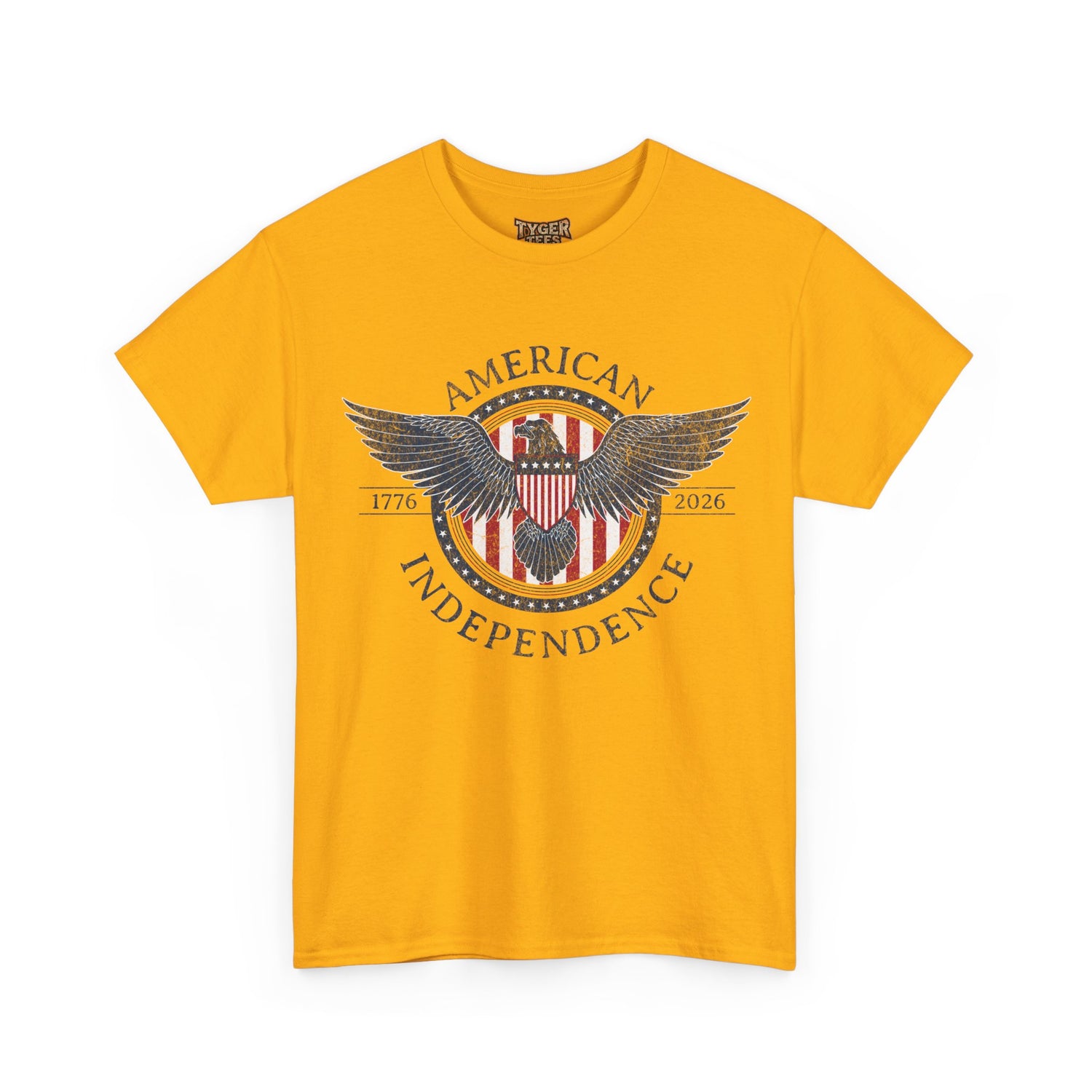 Independence Eagle Tee — American Independence 1776–2026 Vintage Flag Shirt