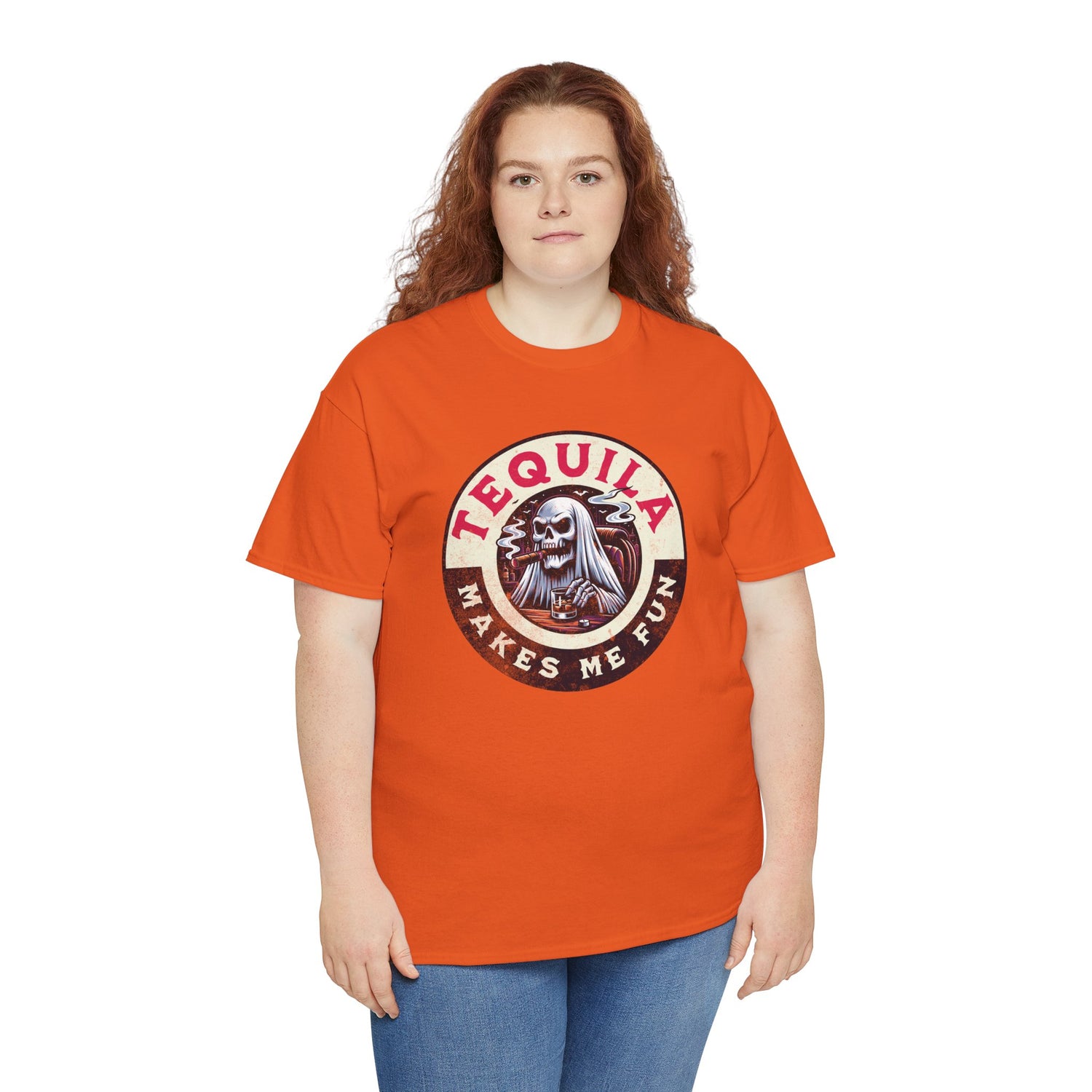 Tequila Makes Me Fun T-Shirt – Funny Party Graphic Tee with Skull &amp; Bottle Design