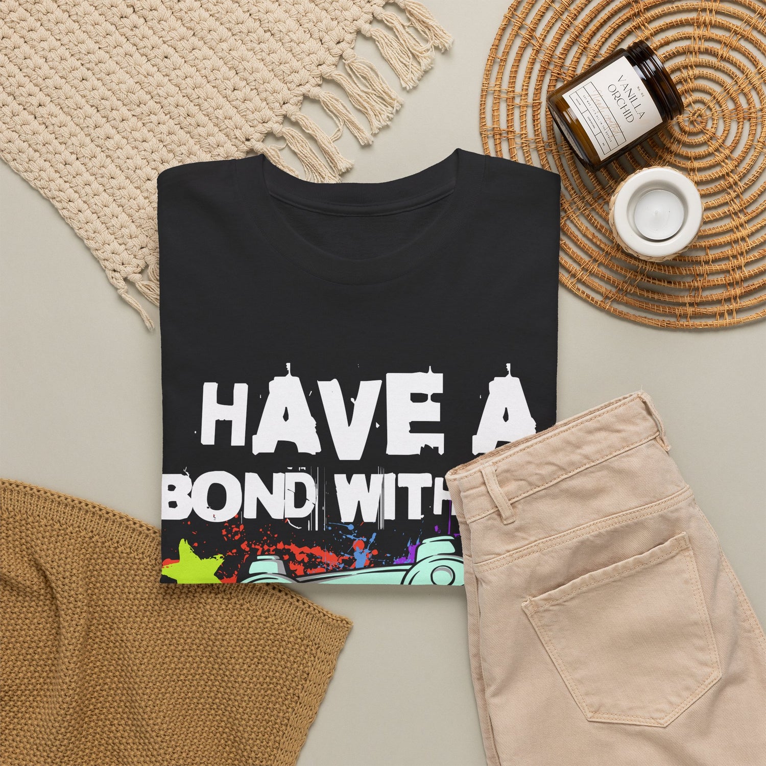 Gamer Controller Tee — "Have a Bond With My Controller" Graphic Shirt