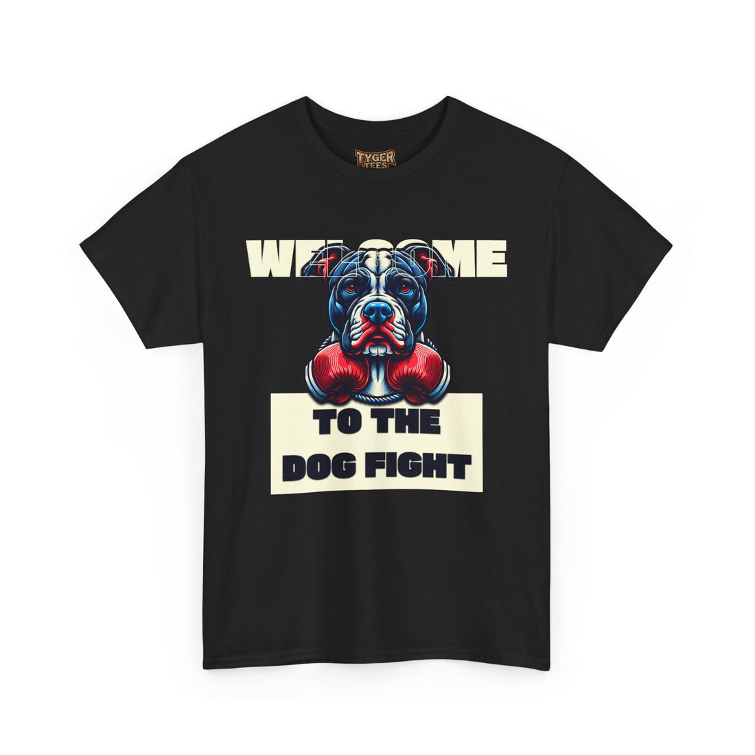 Dog Fight Boxing Dog T-Shirt — Welcome To The Dog Fight Graphic Tee