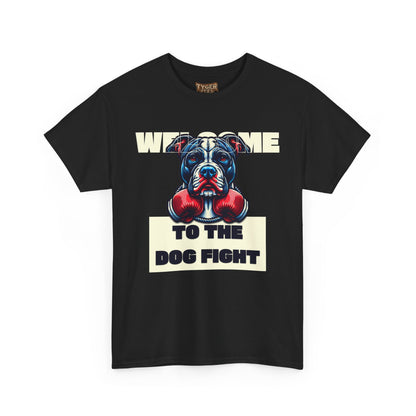 Dog Fight Boxing Dog T-Shirt — Welcome To The Dog Fight Graphic Tee