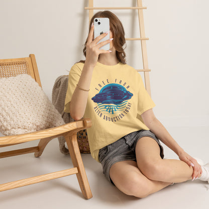 Alien Abduction Tee — "Free From Alien Abduction Today" UFO Graphic Shirt