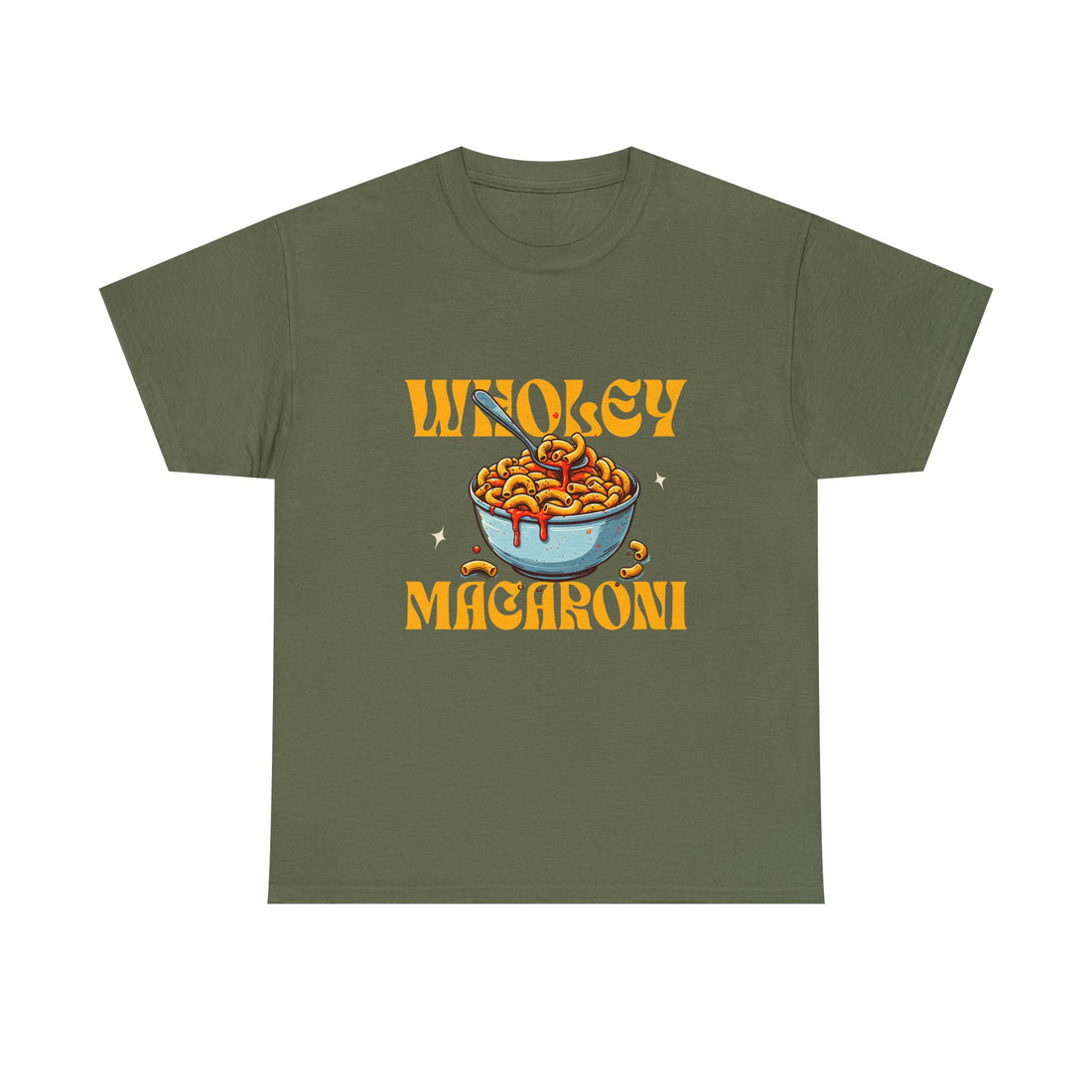 Wholey Macaroni Unisex Tee, Funny T-Shirt, Casual Graphic Shirt, Gift for Pasta Lovers, Foodie Apparel, Comfortable Everyday Wear