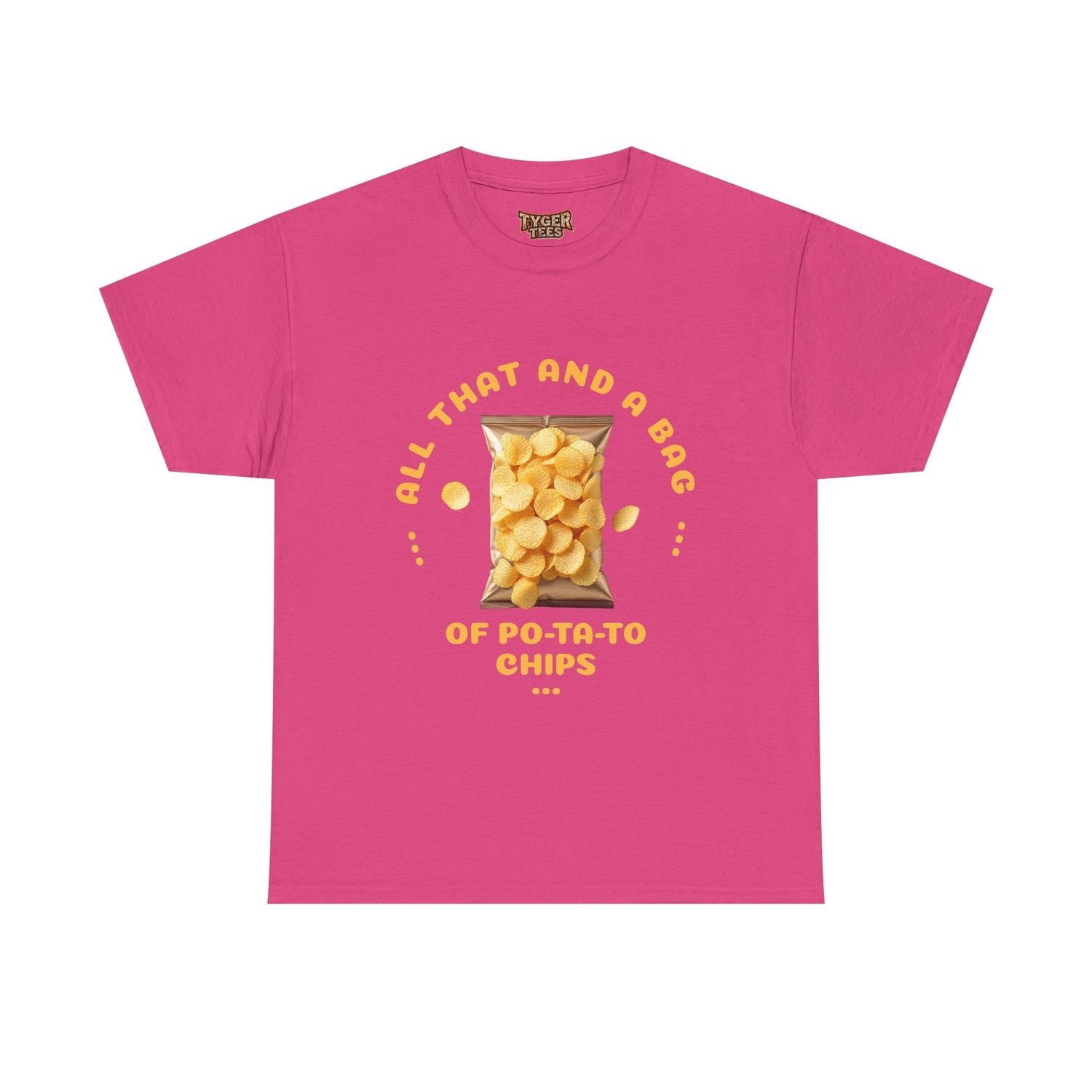 90s Catchphrase Humor Tee - Funny All That And A Bag Of Potato Chips Unisex Heavy Cotton Shirt