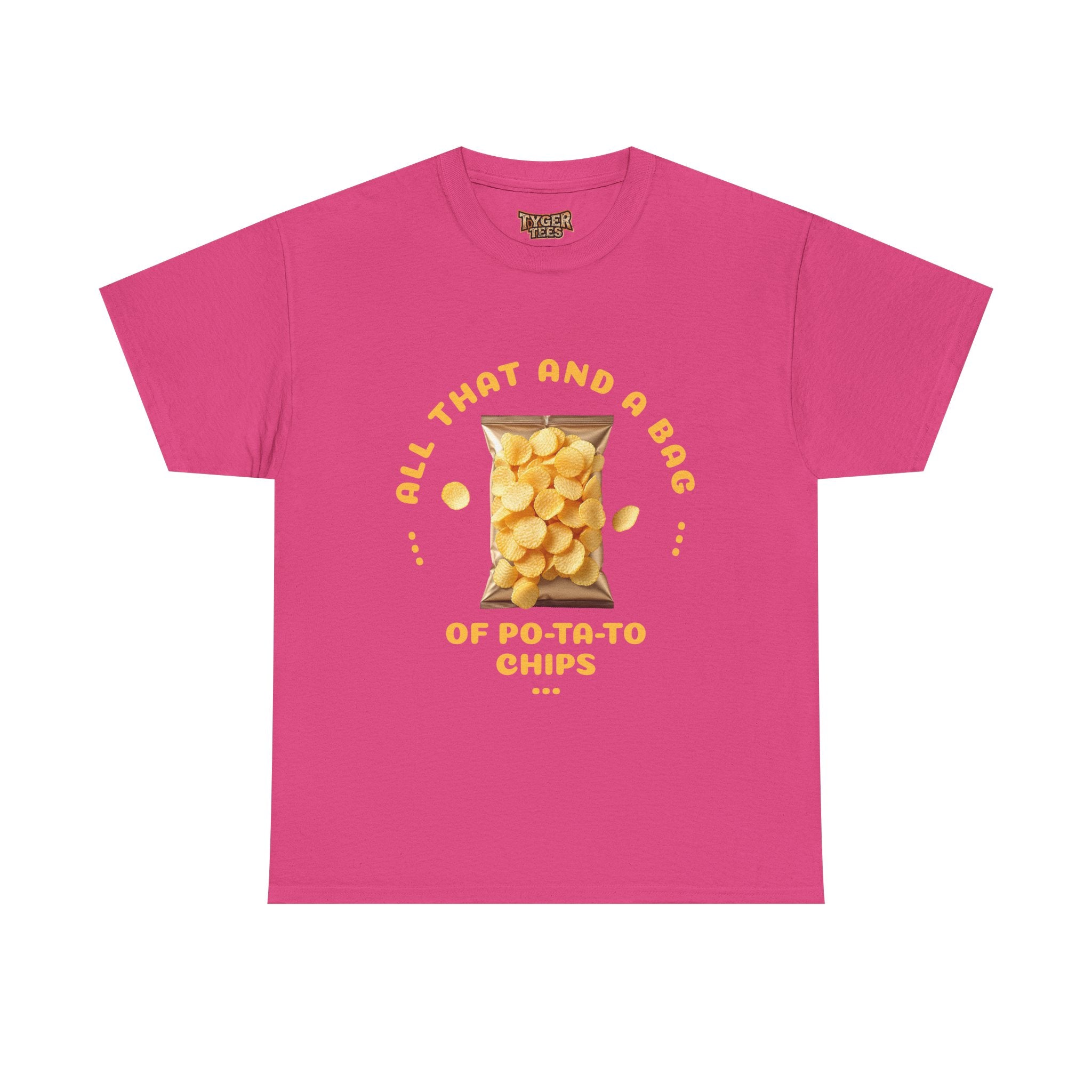 90s Catchphrase Humor Tee - Funny All That And A Bag Of Potato Chips Unisex Heavy Cotton Shirt