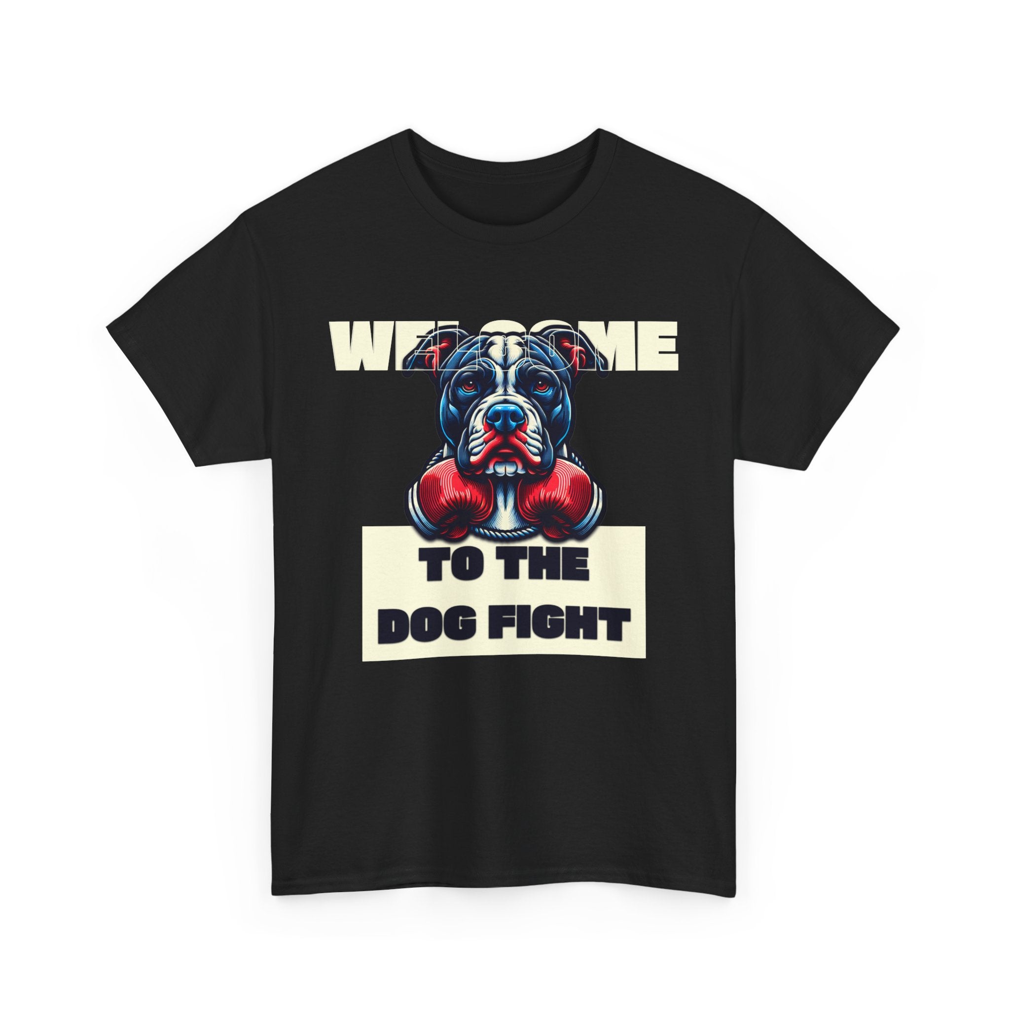 Dog Fight Boxing Dog T-Shirt — Welcome To The Dog Fight Graphic Tee