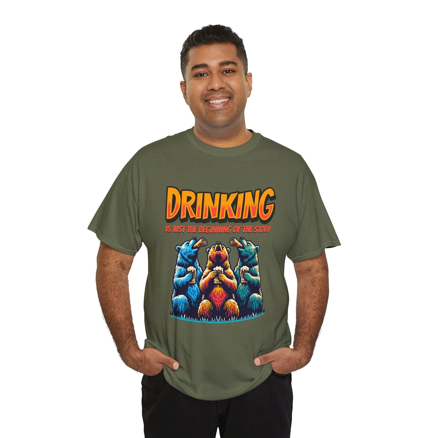 Drinking Is Just the Beginning Graphic Tee — Funny Party T-Shirt