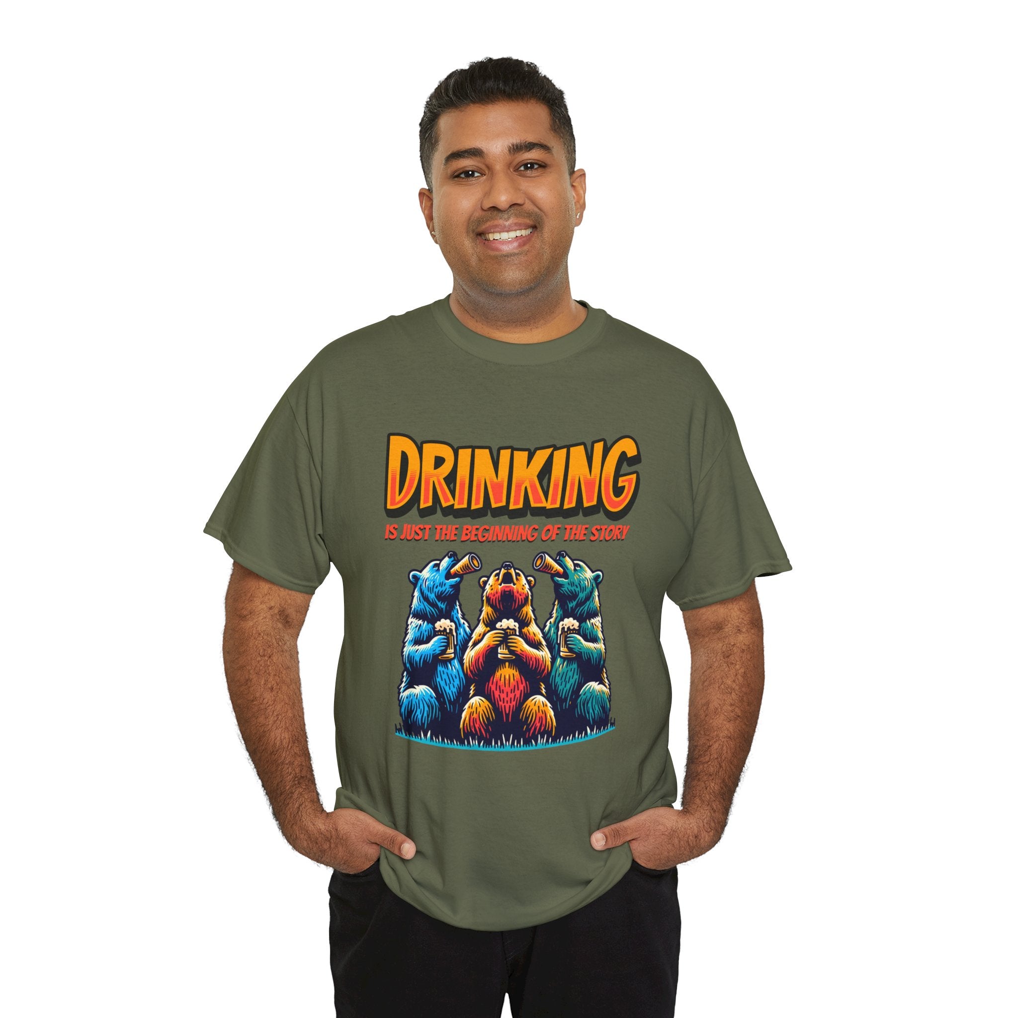 Drinking Is Just the Beginning Graphic Tee — Funny Party T-Shirt