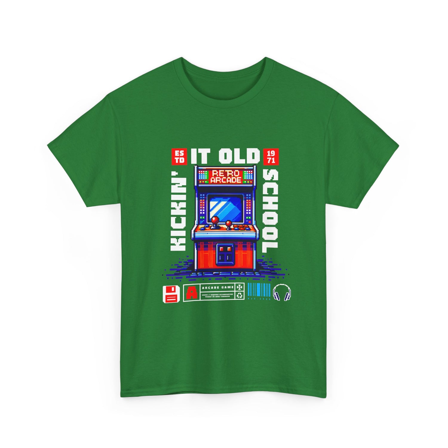 Old School Arcade T-Shirt — "Kickin&
