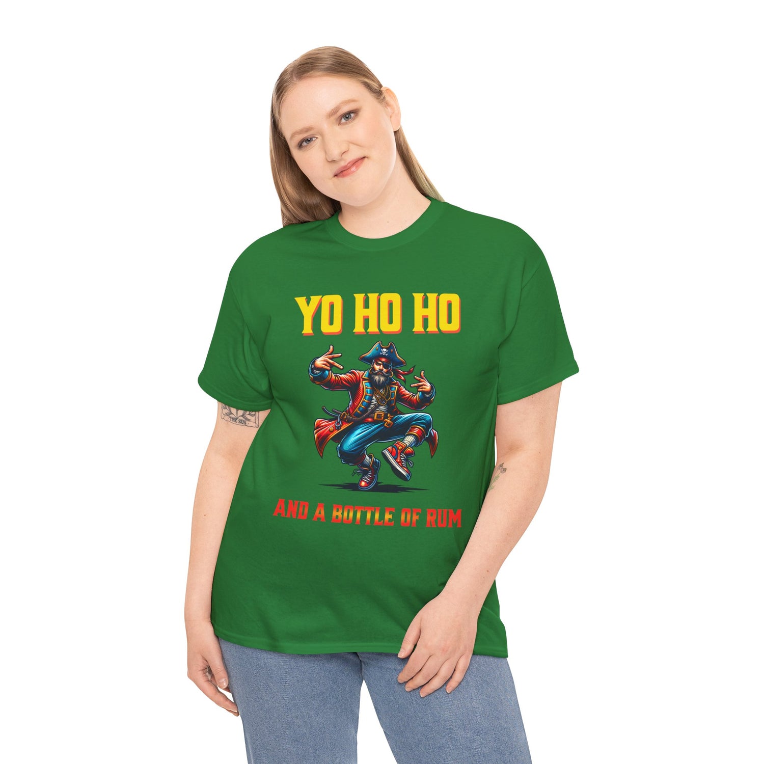 Yo Ho Ho Pirate T-Shirt – "Yo Ho Ho and a Bottle of Rum" Graphic Tee