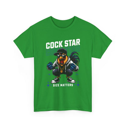 Cock Star Rooster T-Shirt — Size Matters Graphic Tee