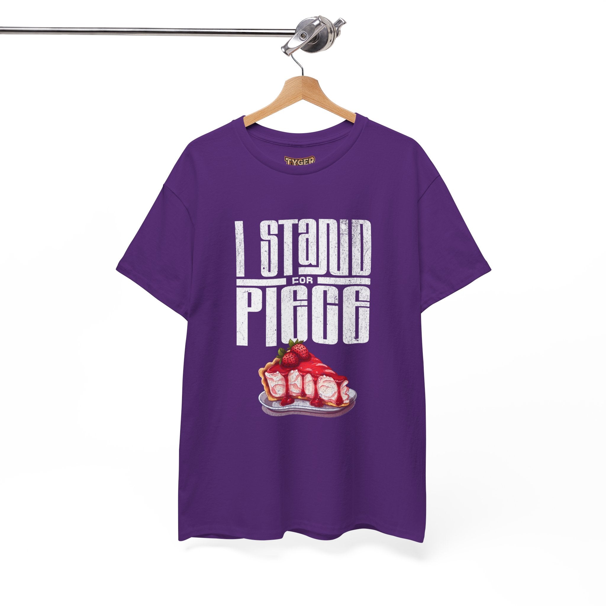 I Stand For Piece of Strawberry Pie Cotton T-Shirt