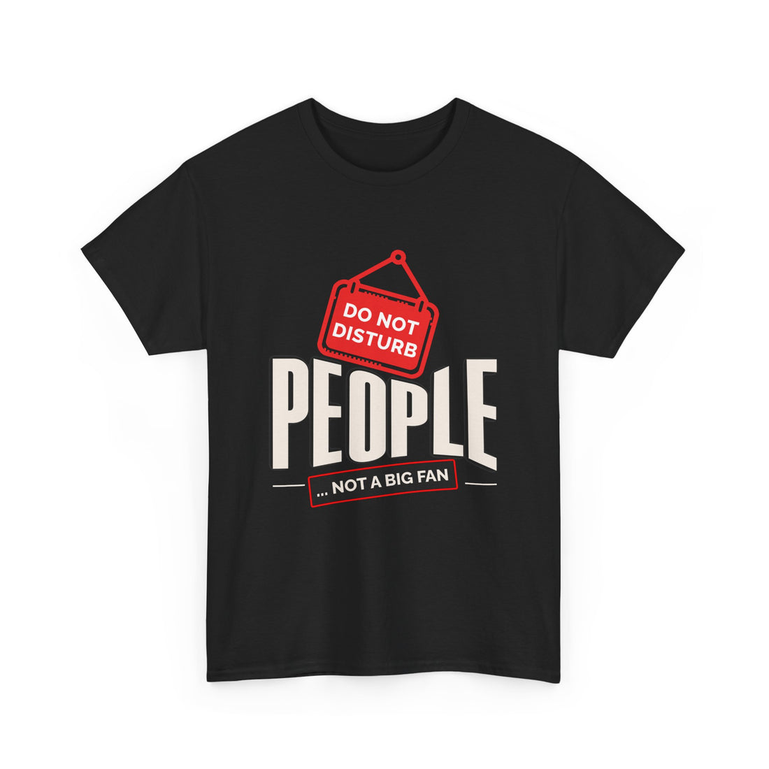 Do Not Disturb People T-Shirt — “People Not a Big Fan” Funny Anti-Social Tee