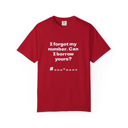 Pick-Up Line Tee - Can I Borrow Your Number