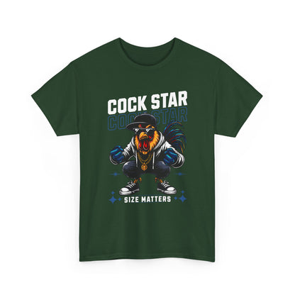 Cock Star Rooster T-Shirt — Size Matters Graphic Tee
