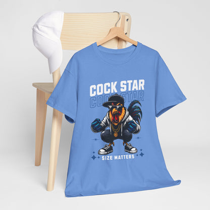 Cock Star Rooster T-Shirt — Size Matters Graphic Tee