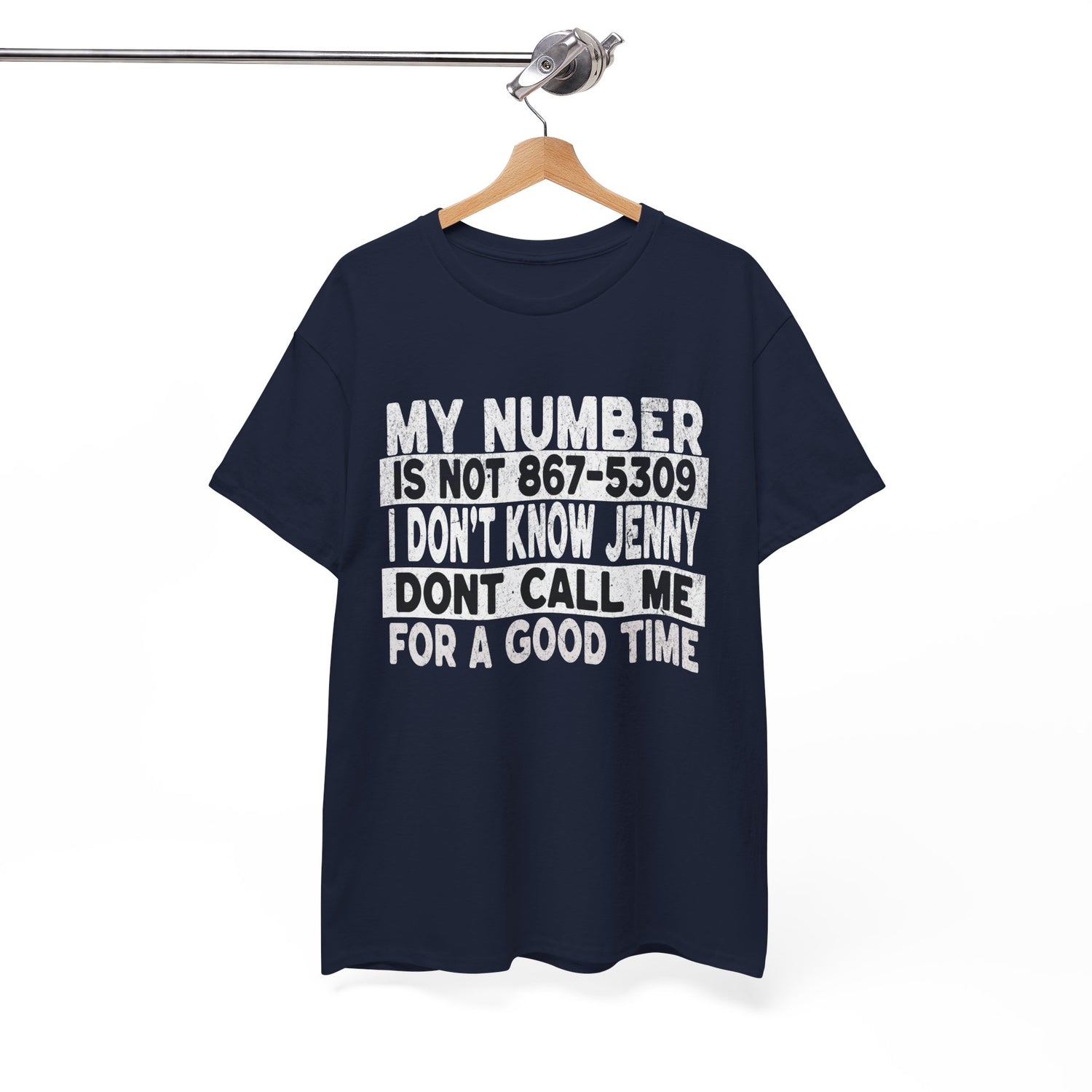Funny 867-5309 Jenny Unisex Cotton Tee