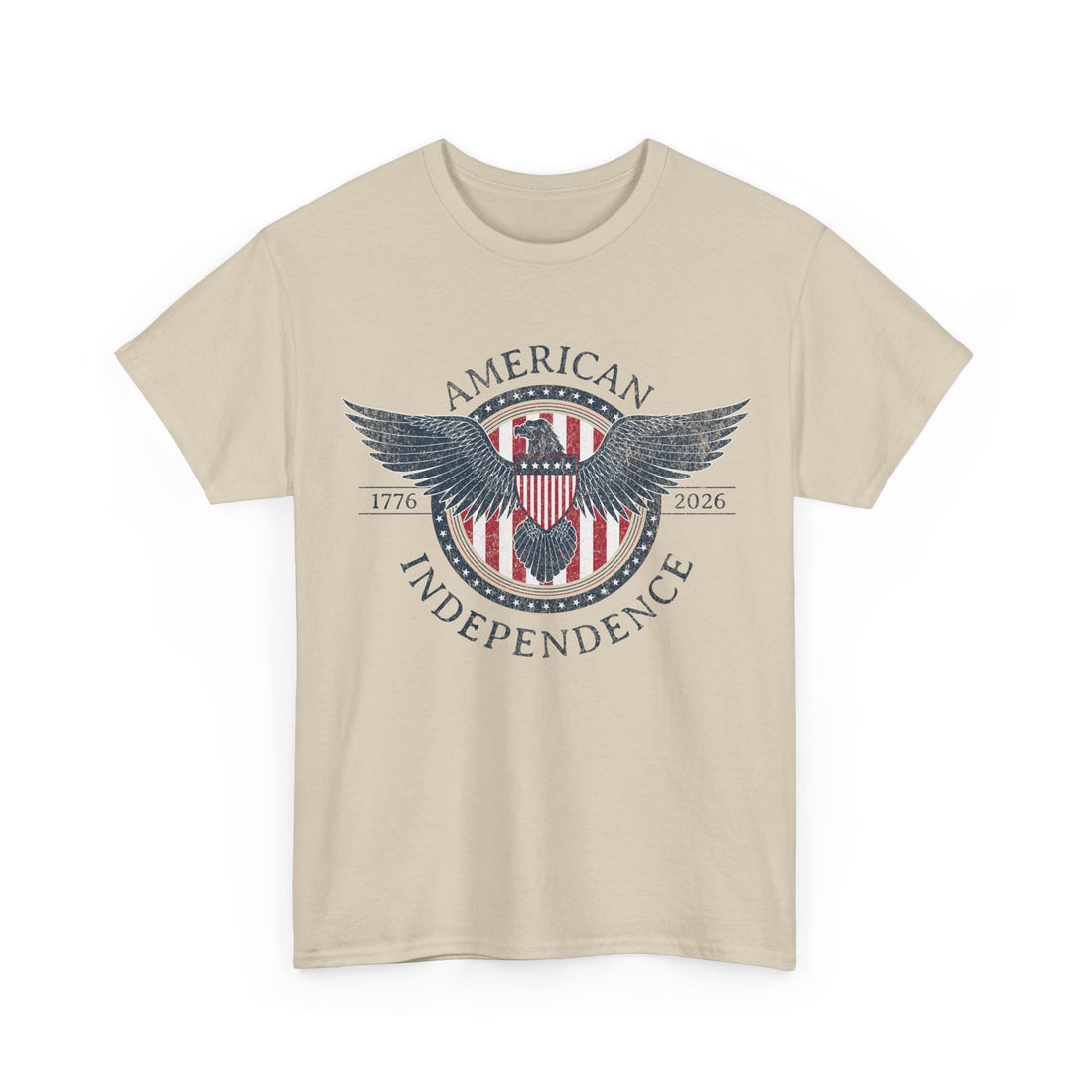 Independence Eagle Tee — American Independence 1776–2025 Vintage Flag Shirt