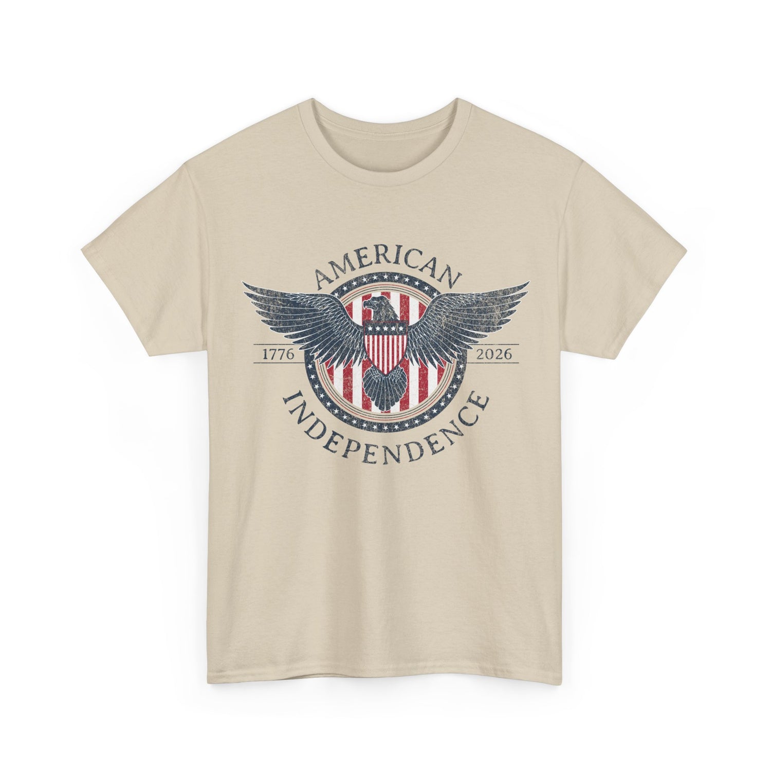 Independence Eagle Tee — American Independence 1776–2025 Vintage Flag Shirt