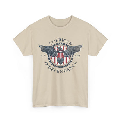 Independence Eagle Tee — American Independence 1776–2025 Vintage Flag Shirt