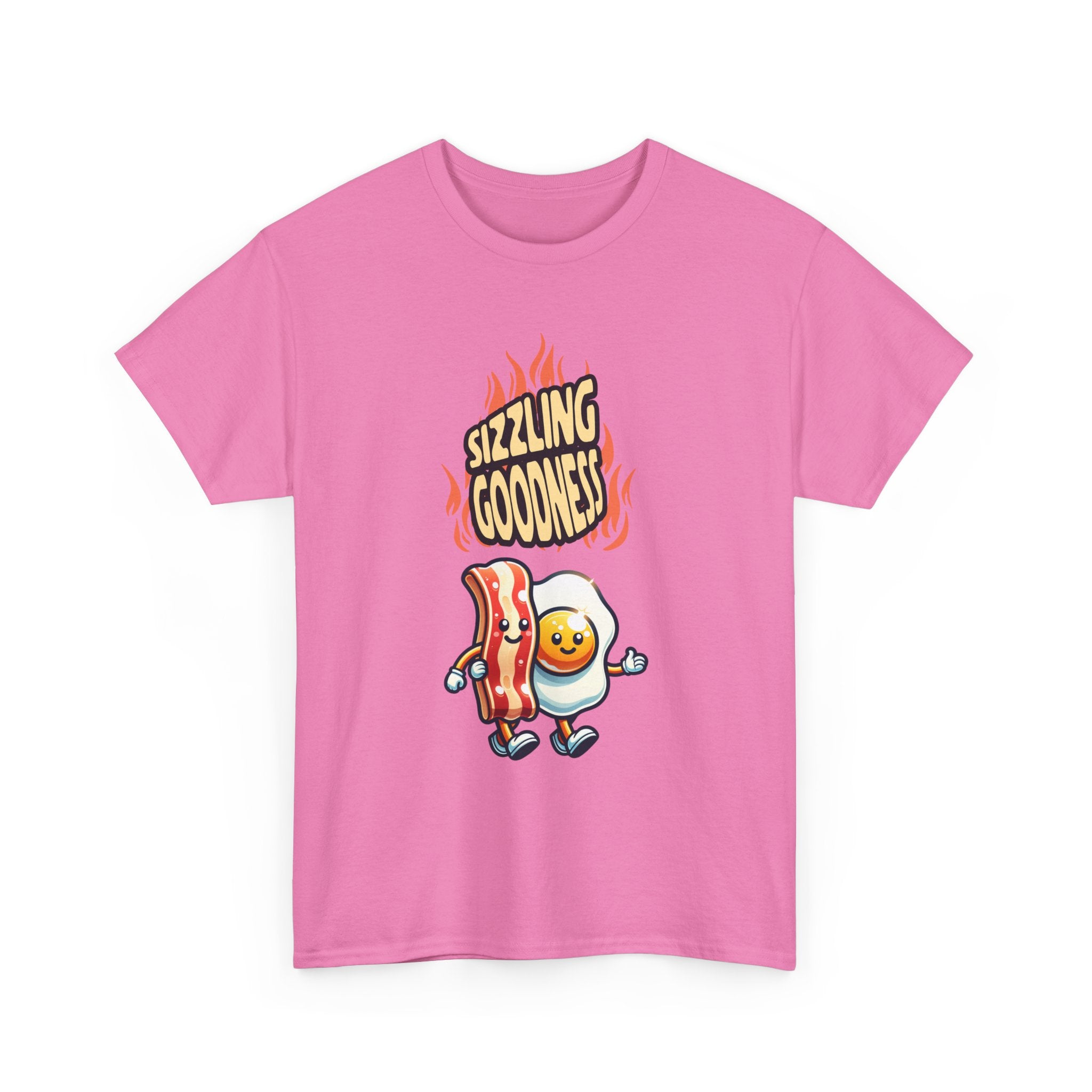Sizzling Goodness Breakfast Tee — Funny Bacon &amp; Egg Graphic T-Shirt