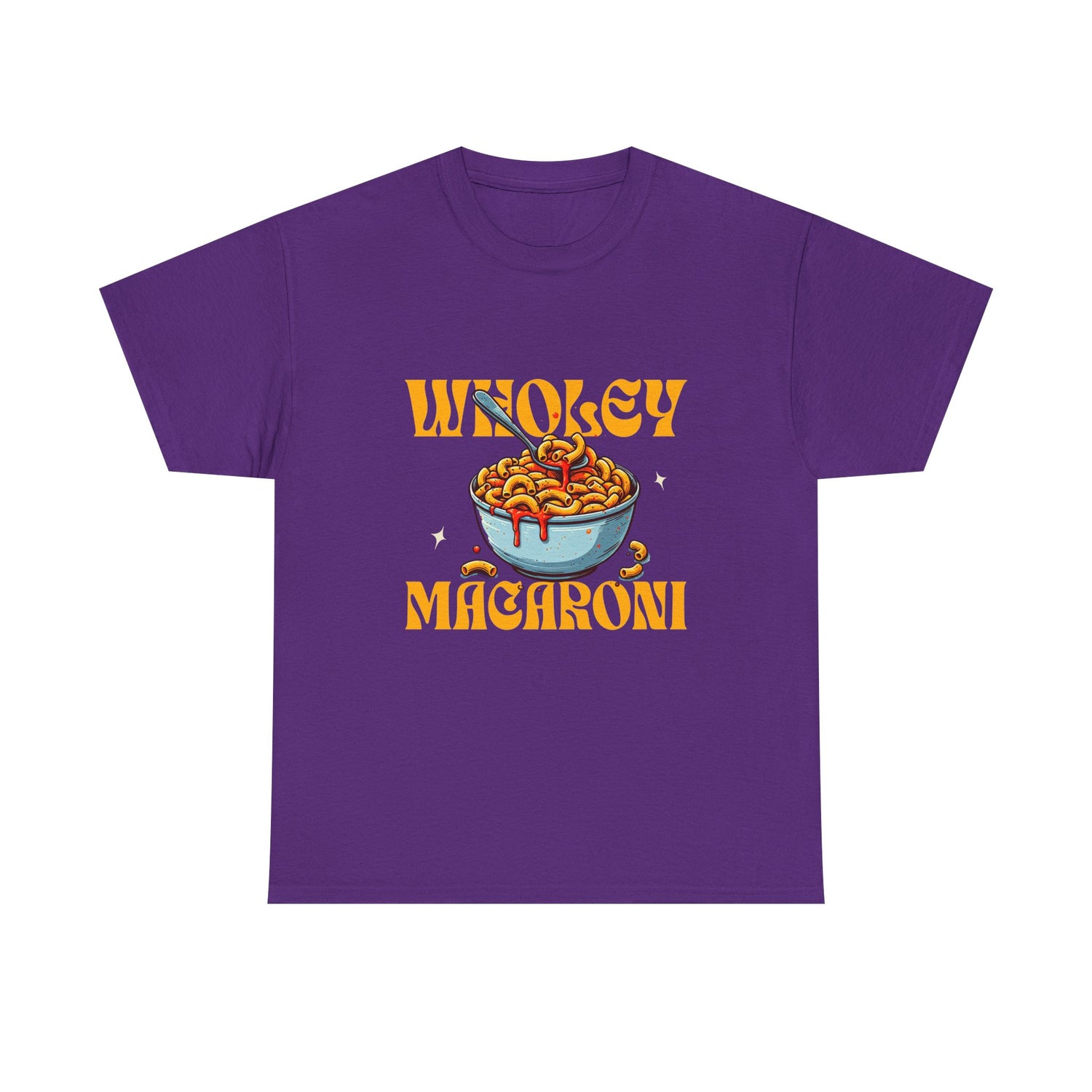 Wholey Macaroni Unisex Tee, Funny T-Shirt, Casual Graphic Shirt, Gift for Pasta Lovers, Foodie Apparel, Comfortable Everyday Wear