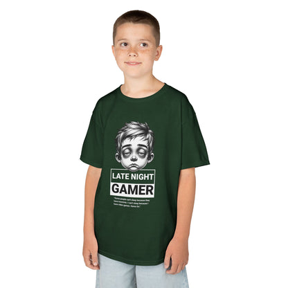 Late Night Gamer – Funny Kids Gaming T-Shirt