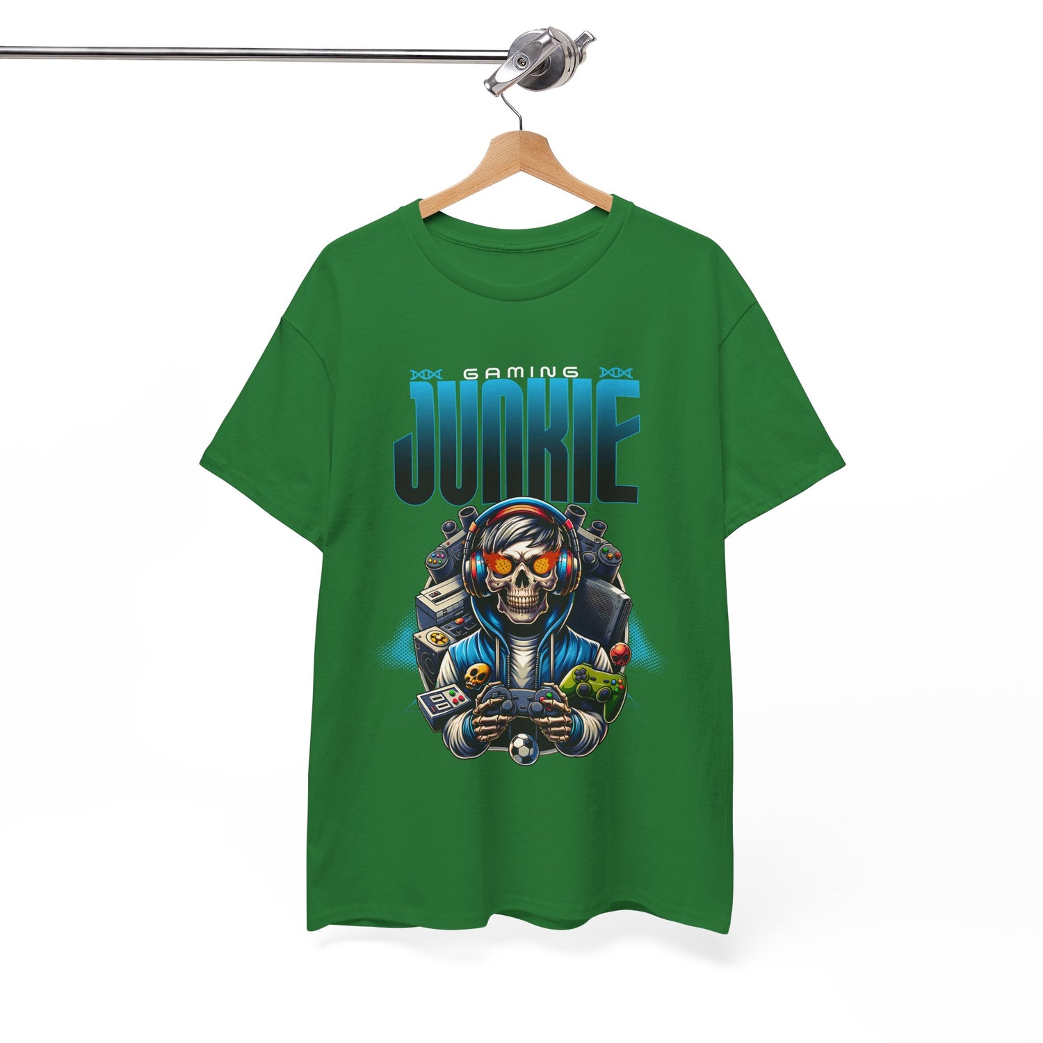 Gaming Junkie Skull Tee — Gamer Skull Controller Graphic T-Shirt