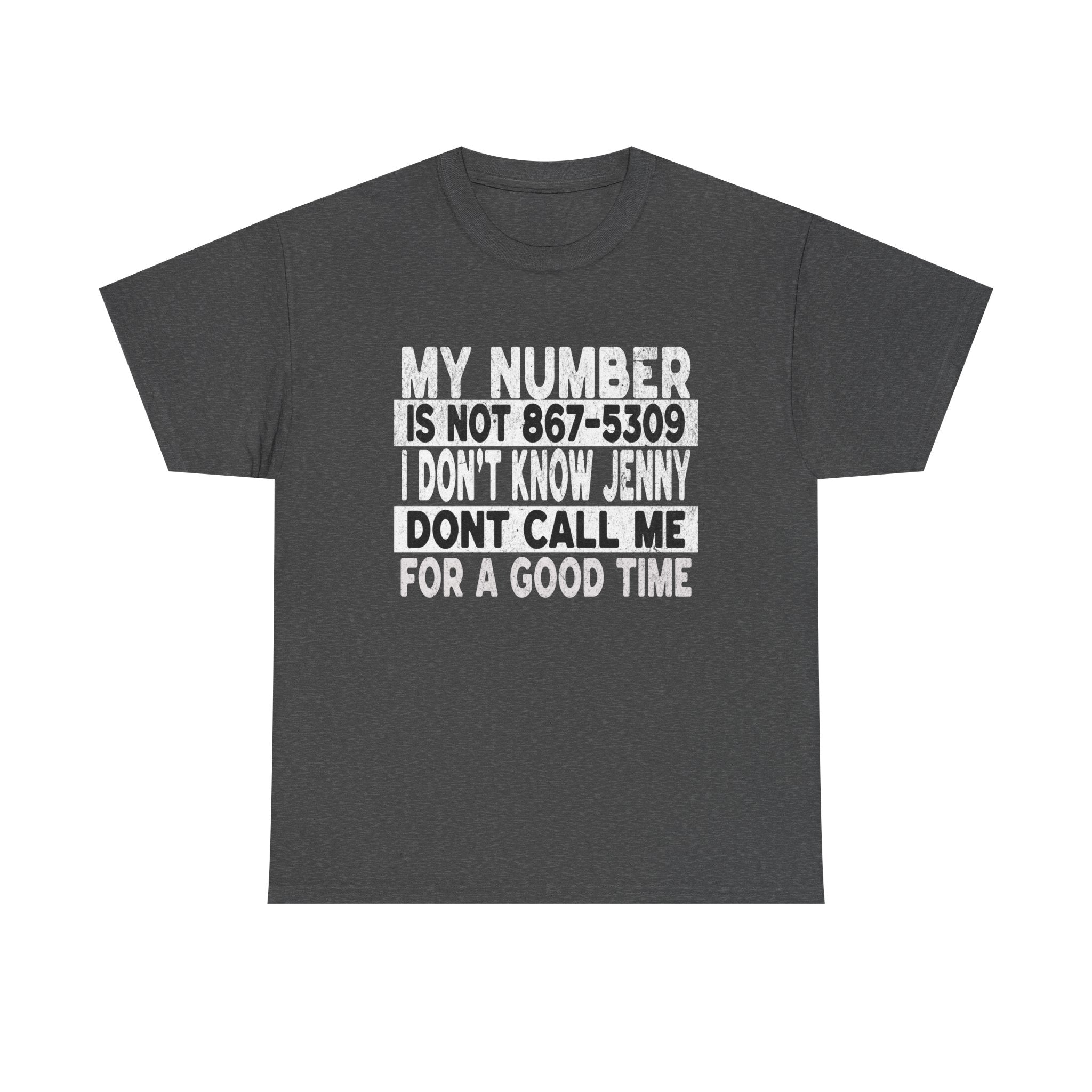 Funny 867-5309 Jenny Unisex Cotton Tee