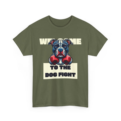 Dog Fight Boxing Dog T-Shirt — Welcome To The Dog Fight Graphic Tee
