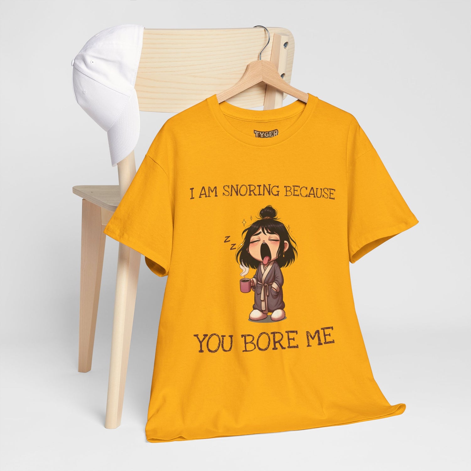 I Am Snoring Because You Bore Me – Funny Coffee Lover T-Shirt