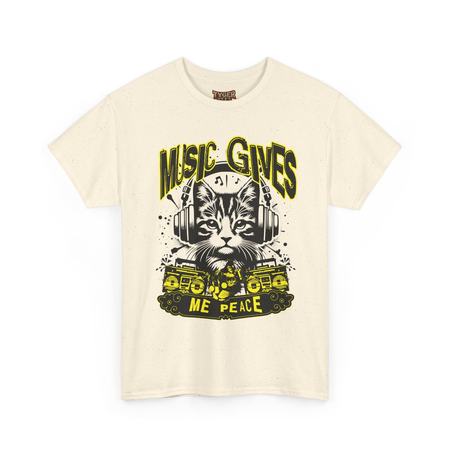 Music Gives Me Peace Cat T-Shirt