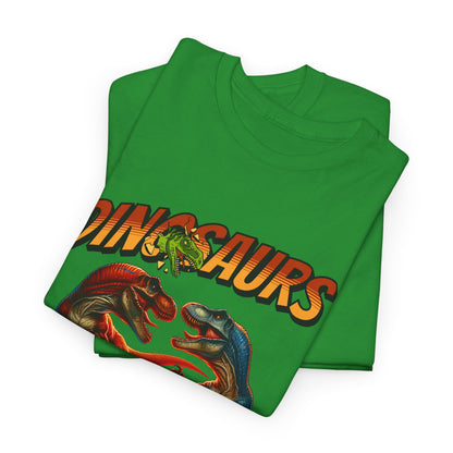 Dinosaur Graphic Tee – "Dinosaurs Will Rise Again" Retro Jurassic T‑Shirt