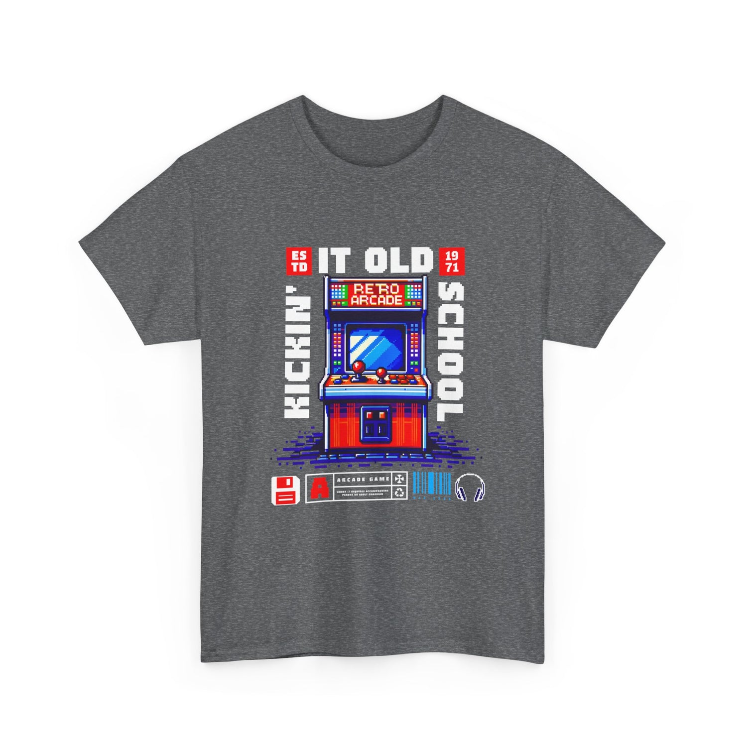 Old School Arcade T-Shirt — "Kickin&