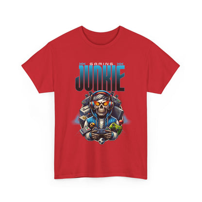 Gaming Junkie Skull Tee — Gamer Skull Controller Graphic T-Shirt