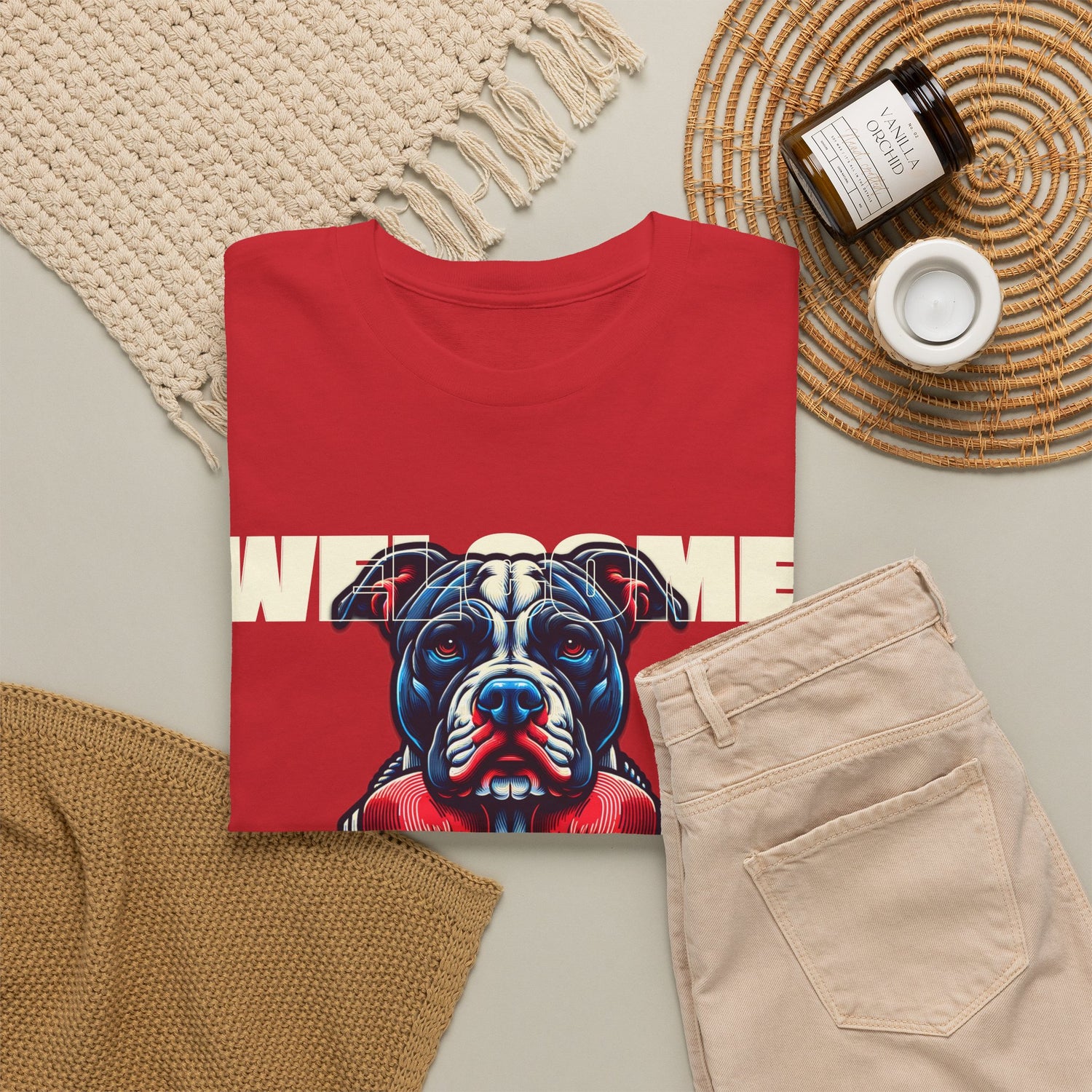 Dog Fight Boxing Dog T-Shirt — Welcome To The Dog Fight Graphic Tee