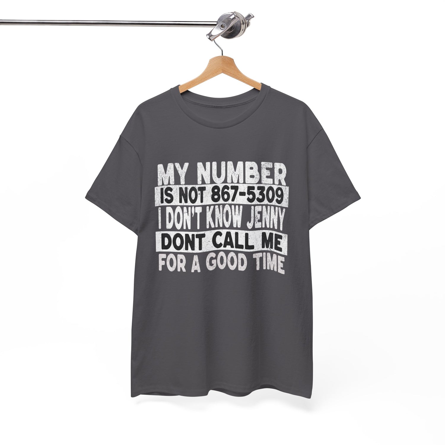 Funny 867-5309 Jenny Unisex Cotton Tee