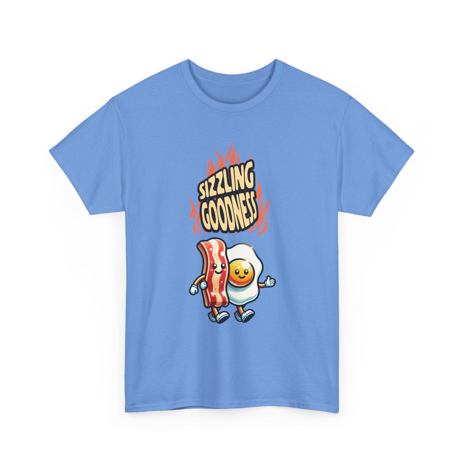 Sizzling Goodness Breakfast Tee — Funny Bacon &amp; Egg Graphic T-Shirt