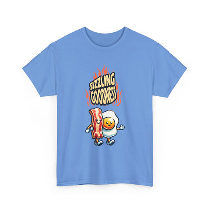 Sizzling Goodness Breakfast Tee — Funny Bacon &amp; Egg Graphic T-Shirt