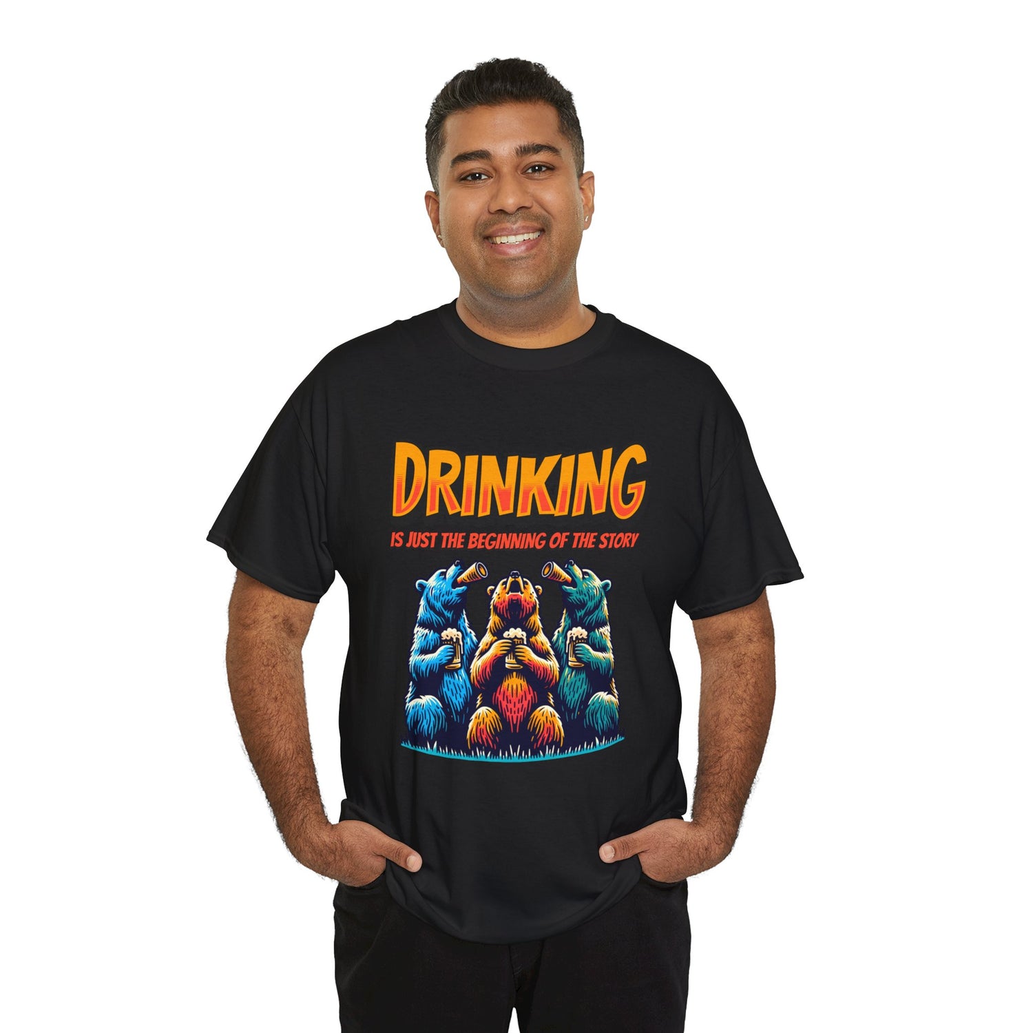 Drinking Is Just the Beginning Graphic Tee — Funny Party T-Shirt