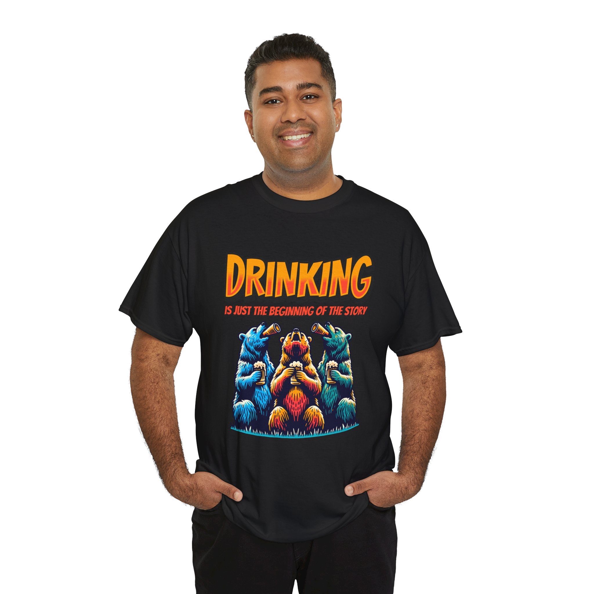 Drinking Is Just the Beginning Graphic Tee — Funny Party T-Shirt